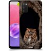 Pouzdro a kryt na mobilní telefon Samsung Pouzdro ACOVER Samsung Galaxy A03s A037G s motivem Owl