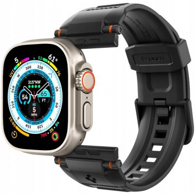 Spigen RUGGED ULTRA BAND APPLE WATCH 4 / 5 / 6 / 7 / 8 / 9 / SE / ULTRA 1 / 2 42 / 44 / 45 / 49 MM MATTE BLACK AMP07105 – Zboží Mobilmania