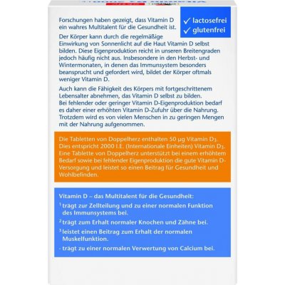 Doppelherz Vitamin D3 2000 I.E. 50 tablet – Hledejceny.cz