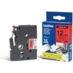 Brother TZE-431, černý tisk červený podklad 8 m x 12 mm – Zboží Dáma