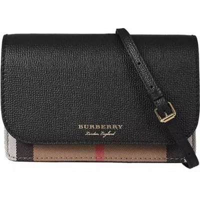 Přes rameno Burberry 80463161 BLACK-TAN Černá