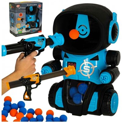Pro děti Střelba na cíl Robot 2 Pistole 24 míčů – Hledejceny.cz