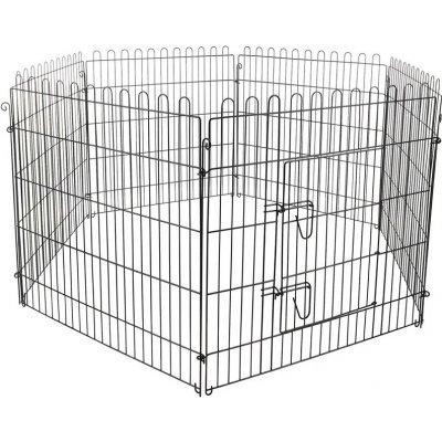 Flamingo Ohrádka pro štěňata Jax černá 160 x 80 cm – Zboží Dáma