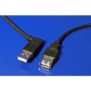 Goobay 95701 USB 2.0 prodlužovací A-A, M-F, lomený vpravo, 15cm