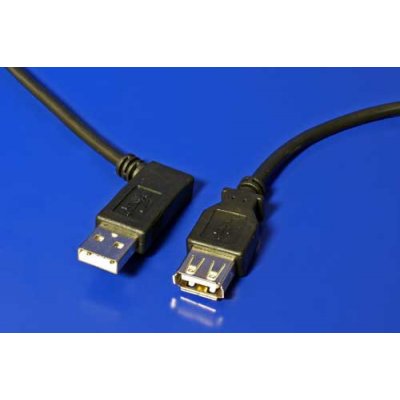 Goobay 95701 USB 2.0 prodlužovací A-A, M-F, lomený vpravo, 15cm – Zboží Mobilmania