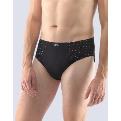 Gina slipy se širším bokem 71110P černá, bílá – Zboží Dáma