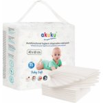 Akuku Jednorázové hygienické podložky Baby Soft 40x60cm 15ks – Zboží Dáma