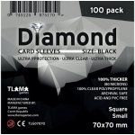 TLAMA games Obaly na karty Diamond Black: Square Small 70x70 mm – Sleviste.cz