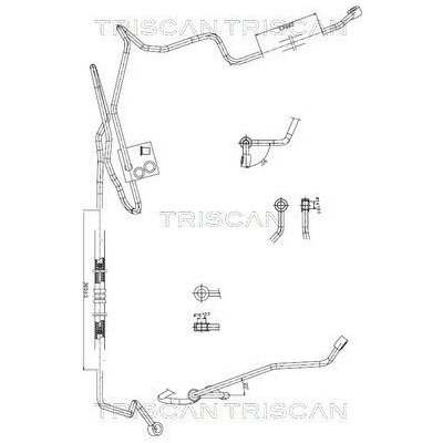 Hydraulická hadice, řízení TRISCAN 8516 29007 – Zboží Mobilmania