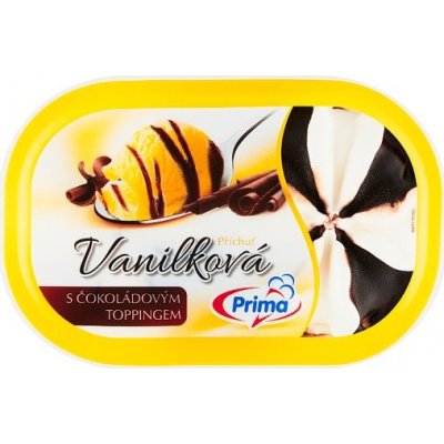 Prima Vanilková příchuť s čokoládovým toppingem 900ml – Zboží Dáma