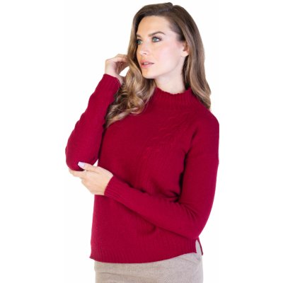 Duuree.cz Kašmírový Svetr Barbara Bordó – Zboží Mobilmania