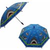 Deštník Teddies žralok deštník vystřelovací modrý