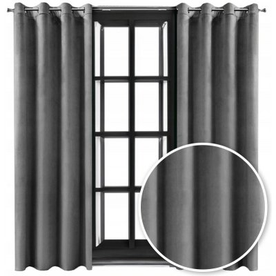 Závěs KOMA zatemňovací velurový 140x250 cm kroužky vícebarevný – Hledejceny.cz