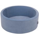 Divio Dětský suchý bazének Velvet 90 x 30 blankytný – Hledejceny.cz