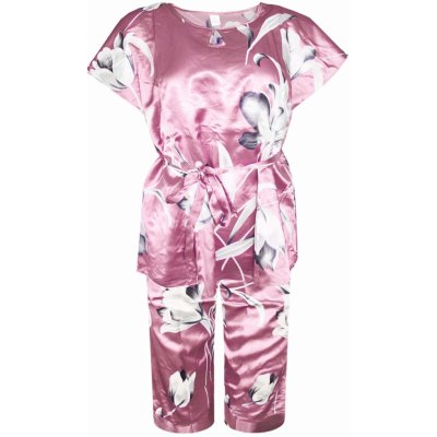 Zoe saténové letní pyžamo 204 růžová – Zboží Mobilmania