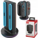 iPega SW2051 Nabíjecí Stanice s RGB pro JoyCon Ovladače Nintendo Switch 2 Black – Zboží Živě