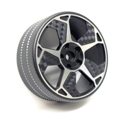 Absima Hliníkový volant s kovovým vroubkovaným věncem pro vysílač Absima CR10P – Zboží Mobilmania