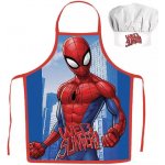 Max-fashion KFT Dětská zástěra SPIDERMAN web slinger set s čepicí modrý – Hledejceny.cz