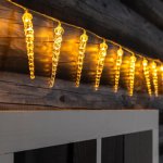 Haushalt international LED Světelný řetěz Rampouchy teplá bílá 845671 – Hledejceny.cz