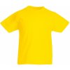 Dětské tričko Fruit Of The Loom tričko žluté