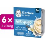 Gerber hello yogo mléčný dezert vanilka 6 x 4 x 100 g – Zboží Dáma