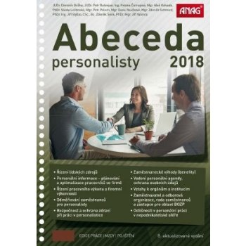 ANAG Abeceda personalisty 2018 - STÝBLO Jiří PhDr. Ing. CSc., SCHMIED Zdeněk Mgr., ČORNEJOVÁ Helena Ing., PELECH Petr Mgr., ŠENK Zdeněk Bc., BRŮHA Dominik JUDr. Ph.D., BUKOVJAN Petr JUDr., LEŠTINSKÁ V