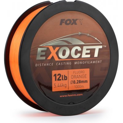 Fox Exocet Fluoro Orange Mono 1000 m 0,33 mm 7,5 kg – Zboží Mobilmania