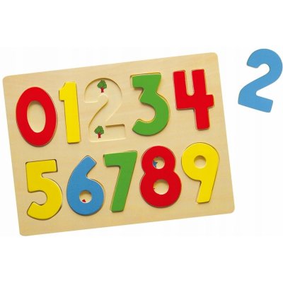 Viga Toys puzzle pro výuku počítání vzdělávací puzzle s čísly 123 hraček – Zboží Mobilmania