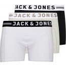 Pánské boxerky 3Pack Jack and Jones vícebarevné 12081832 light grey