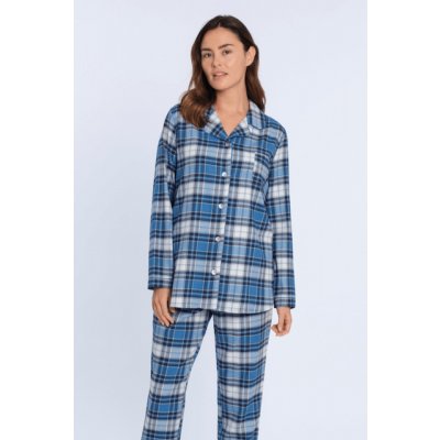 Guasch Sara dámské pyžamo dlouhé modré – Zboží Mobilmania
