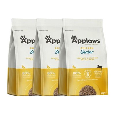 Applaws suchého krmiva pro starší kočky s kuřecím 3 x 2 kg – Hledejceny.cz