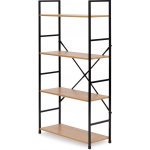 MODERNHOME - Moderní široká dřevěná knihovna LOFT 4 police – Zboží Dáma