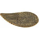 Nefertitis Stojánek kovový na vonné tyčinky Golden angel wing cca 12 x 20 cm – Hledejceny.cz