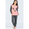 Dětské pyžamo a košilka Dívčí pyžamo s Koťátkem lososové