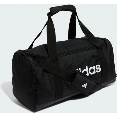 adidas Linear Duffel S BLACK/BLACK/WHITE černá 24 L – Zboží Dáma