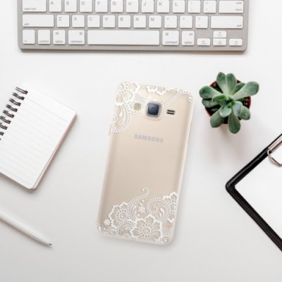 Pouzdro iSaprio White Lace 02 - Samsung Galaxy J3 2016