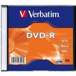 Verbatim DVD-R 4,7GB 16x, AZO, slimbox, 20ks (43547) – Zbozi.Blesk.cz