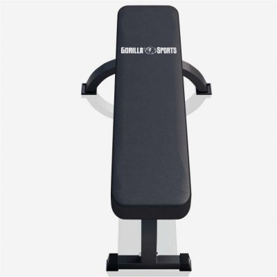 Gorilla Sports plochá posilovací lavice 112 x 57,5 x 43 cm černá – Zboží Mobilmania