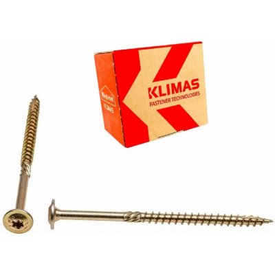 KLIMAS Wkret-met WKCP Ø6 mm TX-30 konstrukční vrut do dřeva s talířovou hlavou 100 mm - 100 ks – Hledejceny.cz