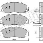 Sada brzdových destiček, kotoučová brzda METELLI 22-0298-0 (2202980) – Zboží Mobilmania