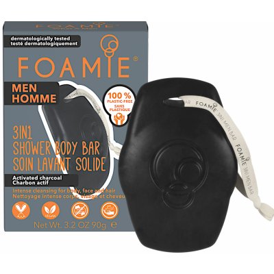 Foamie Men What A Man 3-In-1 Shower Body Bar 90 g – Zboží Mobilmania