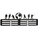 APT DA333 Věšák na medaile pro fotbalistu, 40 cm, černý – Zboží Dáma