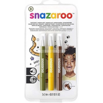 Snazaroo barvy na obličej BRUSH PEN džungle – Zboží Mobilmania