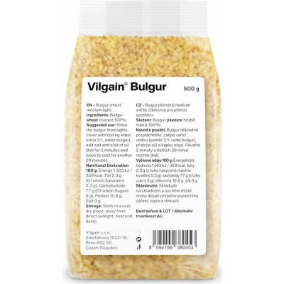 Vilgain Bulgur 0,5 kg – Zbozi.Blesk.cz