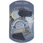 Retro samolepky (30 ks) - modrá – Zboží Živě