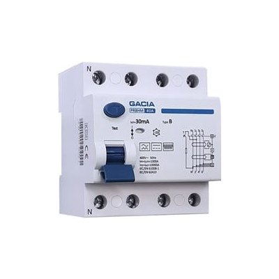 FVE Gacia proudový chránič PR8HM 4P, 40A, 30mA, typ B, na DIN lištu – Zboží Mobilmania