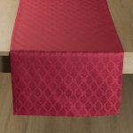 Veba Ubrus Garbo Mašličky bordó 40x120 cm – Zboží Dáma