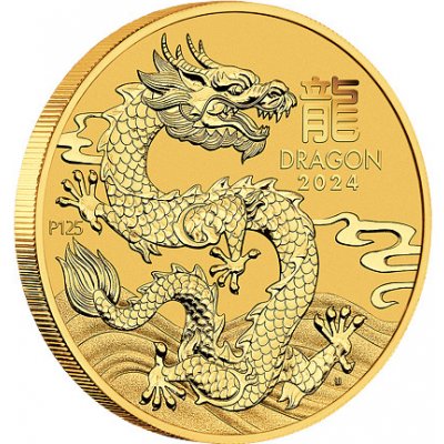 Perth Mint Lunární série III. - zlatá mince Year of the Dragon 2024 1/20 oz – Zboží Mobilmania