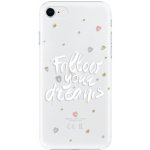 Pouzdro iSaprio - Follow Your Dreams - white na mobil Apple iPhone SE 2020 / Apple iPhone SE 2022 – Zboží Mobilmania