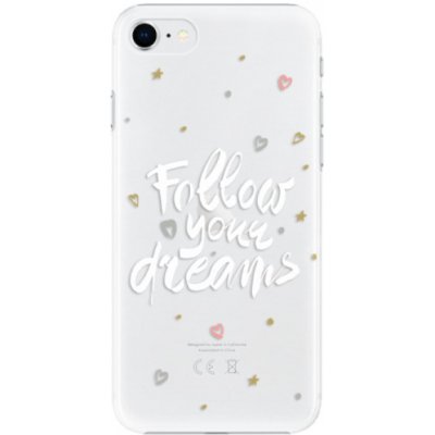 Pouzdro iSaprio - Follow Your Dreams - white na mobil Apple iPhone SE 2020 / Apple iPhone SE 2022